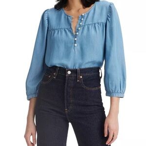 Levi’s Halsey 3/4 sleeve blouse